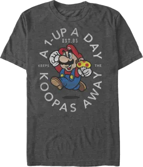 1-Up A Day Super Mario Bros. T-Shirt