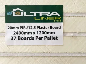 112.5mm Ultraliner Insulated PIR Plasterboard - Pallet of 12