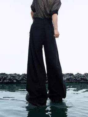 【24s Nov.】Double-Belt Wide-Leg Trousers