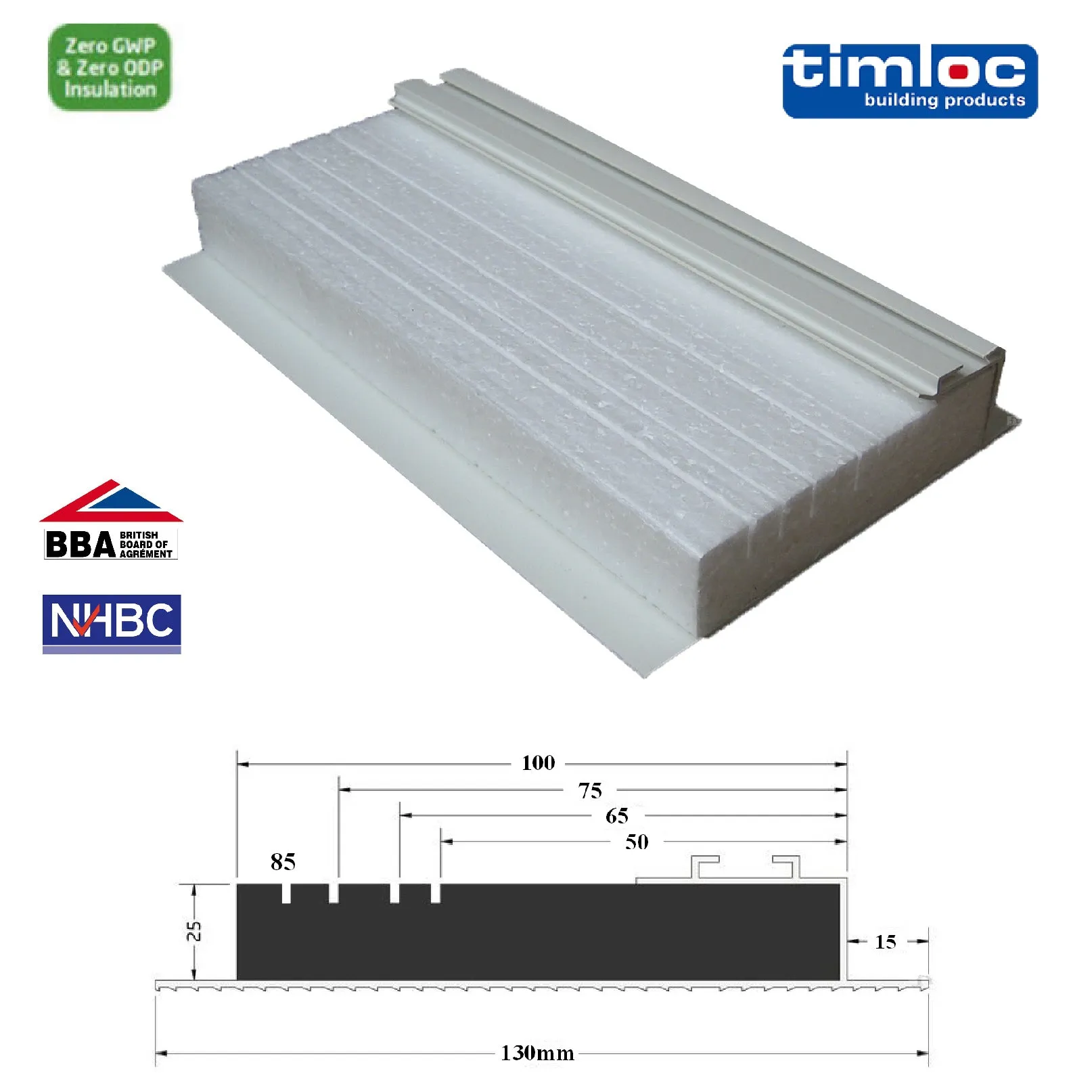 6 Pack Multi Width 100mm - 150mm Insulated Cavity Closer