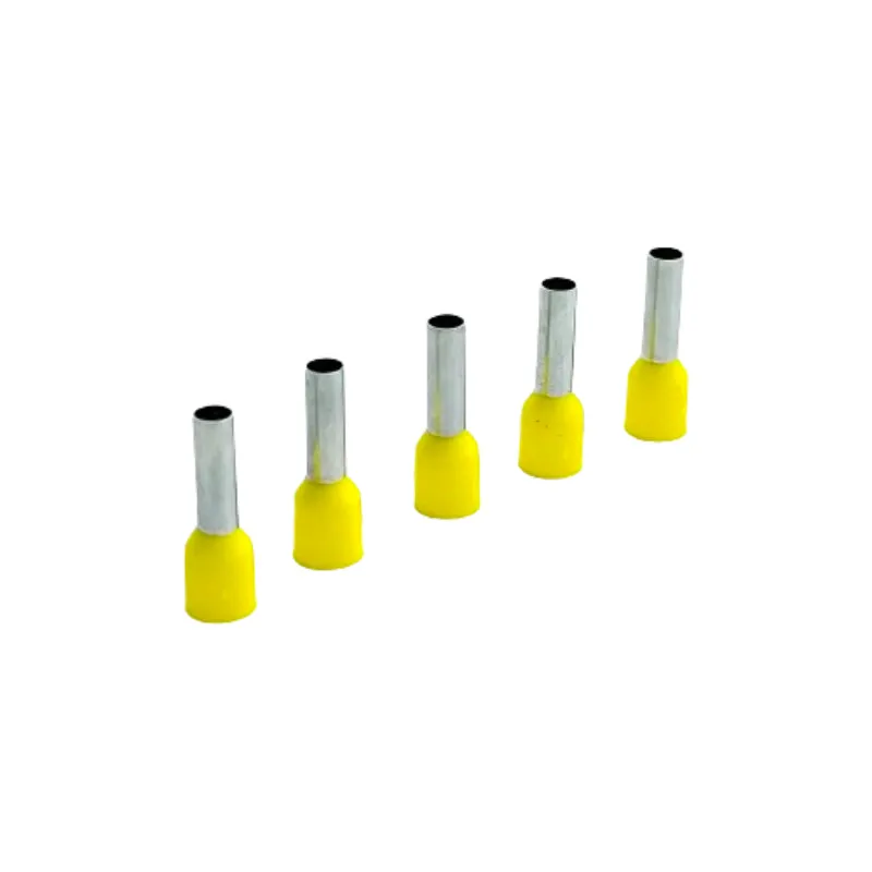 6 sqmm Insulated Terminal Ferrule End Lug - E-6012 Crimp Wire Lugs/End Sealing Lugs/Crimp Connectors/Tubular Lugs - Pack of 5