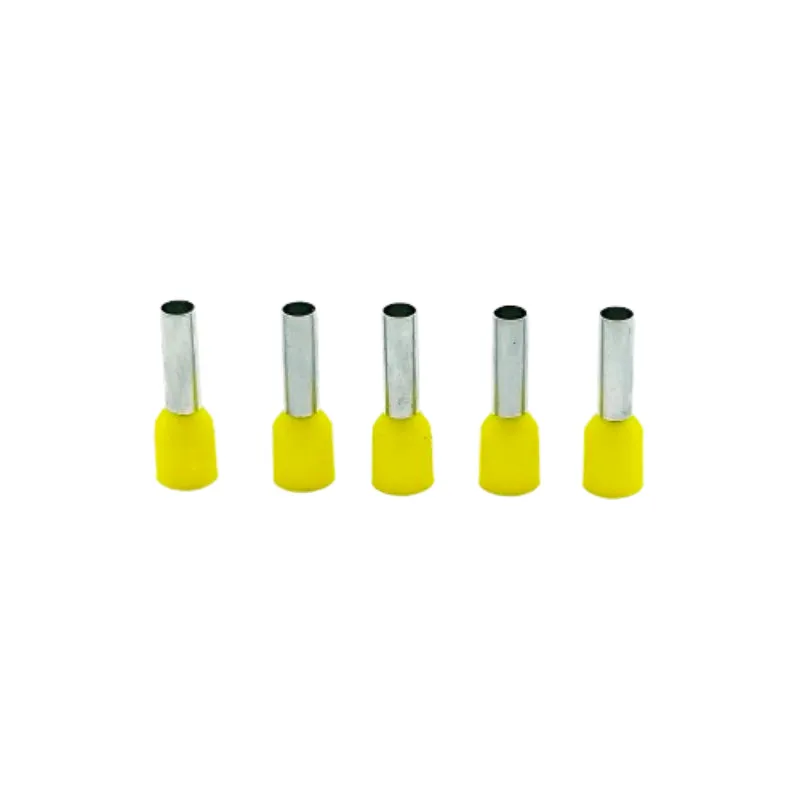 6 sqmm Insulated Terminal Ferrule End Lug - E-6012 Crimp Wire Lugs/End Sealing Lugs/Crimp Connectors/Tubular Lugs - Pack of 5