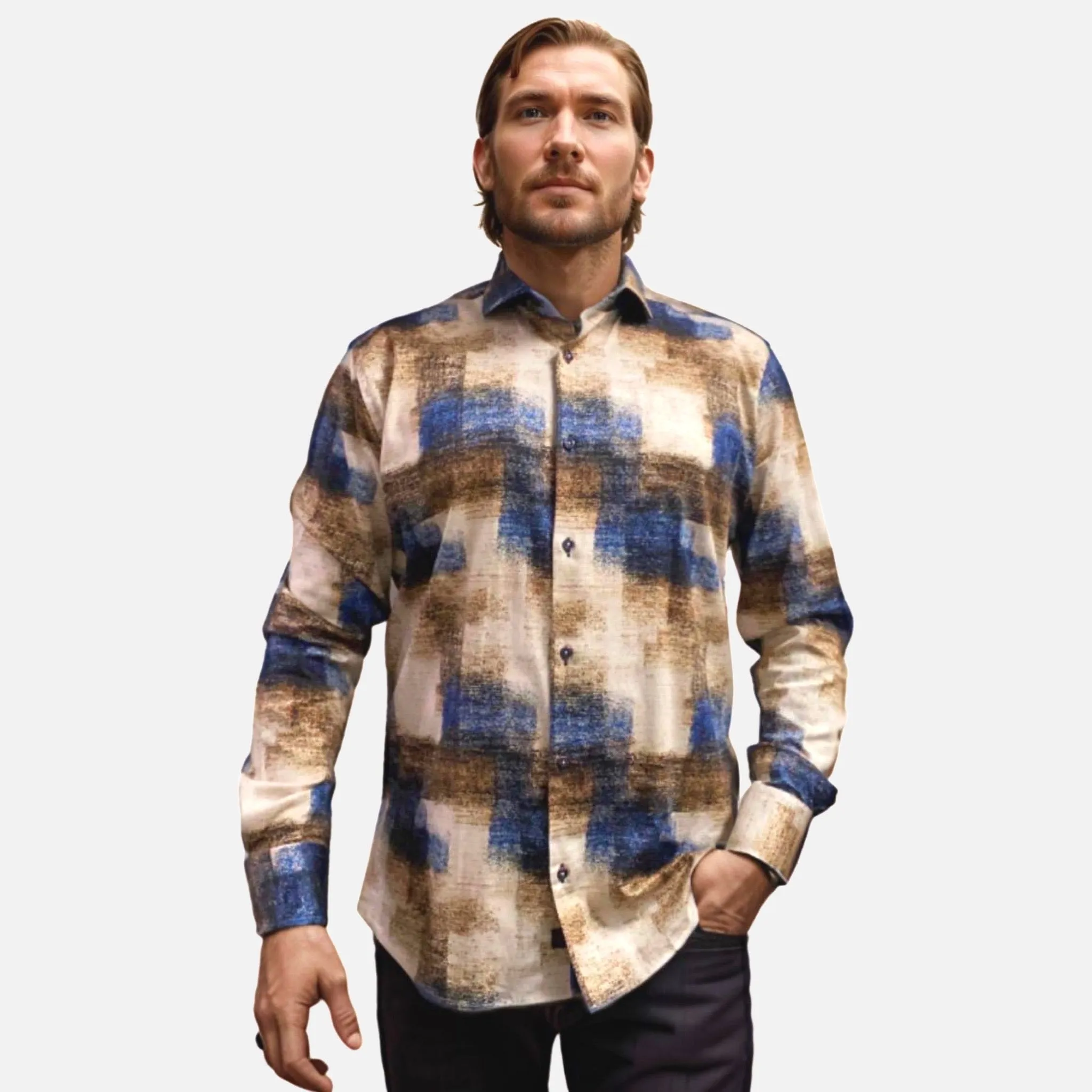 7 Downie St Men's Long Sleeve Shirt | Clearance