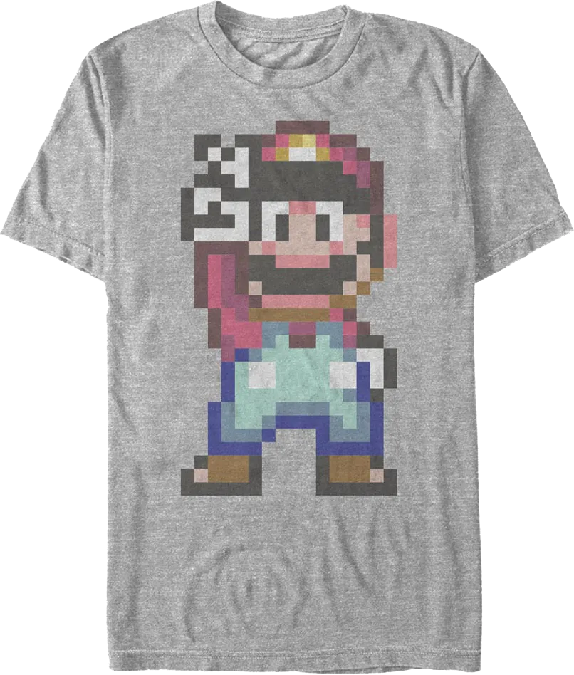 8-Bit Peace Super Mario Bros. Nintendo T-Shirt