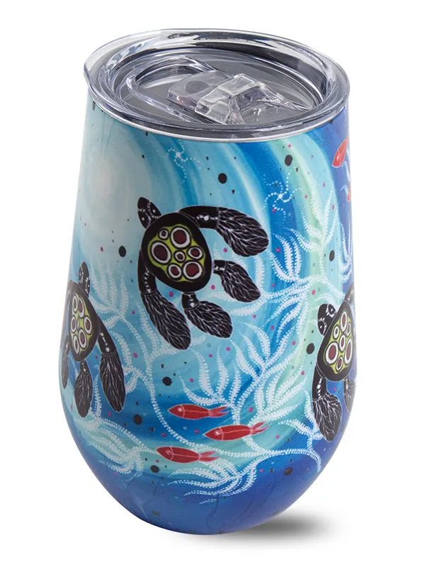 Aboriginal Turtle Stainless Steel Travel Mug