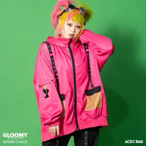 ACDC RAG & Gloomy Bear vivid mesh hoodie