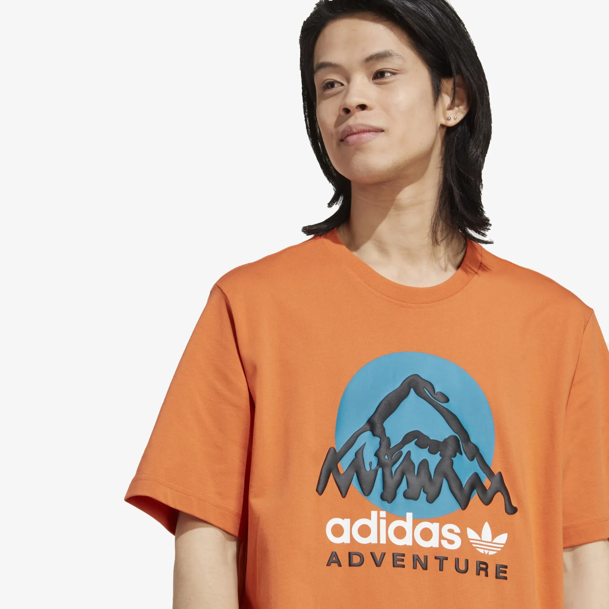 Adidas Originals | ADIDAS ADVENTURE MOUNTAIN FRONT TEE  { CRAFT ORANGE