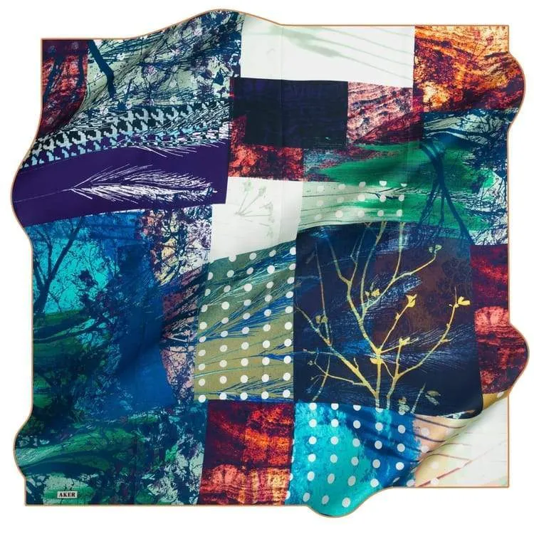 Aker Autumn Silk Twill Scarf No. 22