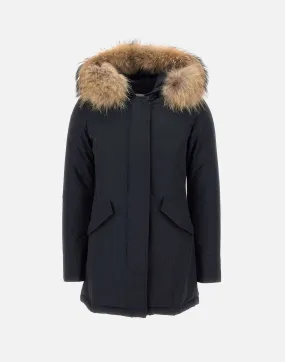 Arctic Raccoon Women's Navy Parka