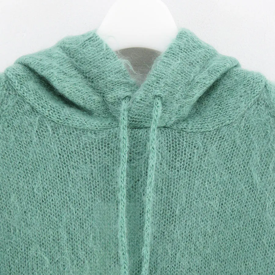 【AURALEE/オーラリー】<br>BRUSHED SUPER KID MOHAIR KNIT P/O PARKA <br>A23AP01KM