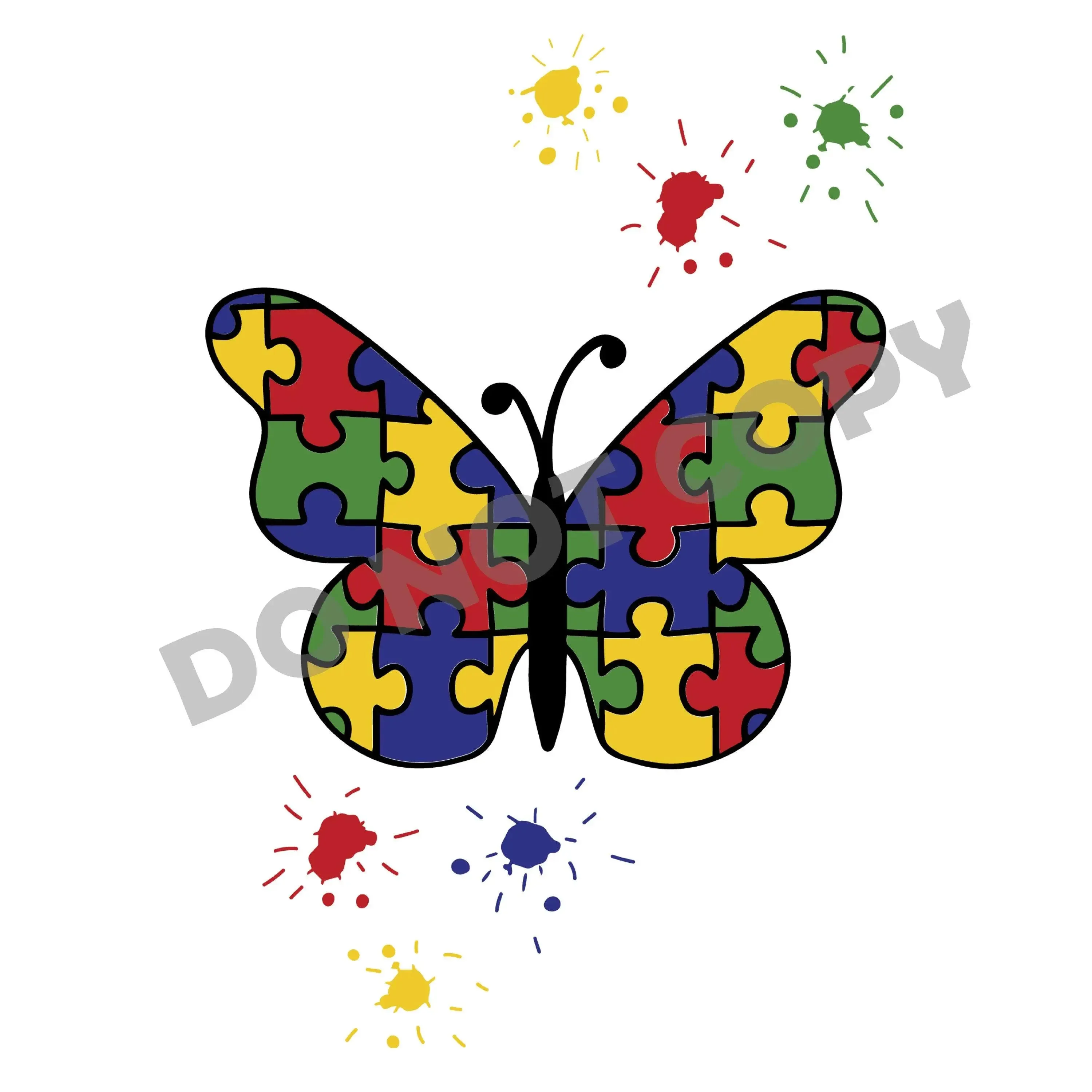 Autism Butterfly - DTF Transfer