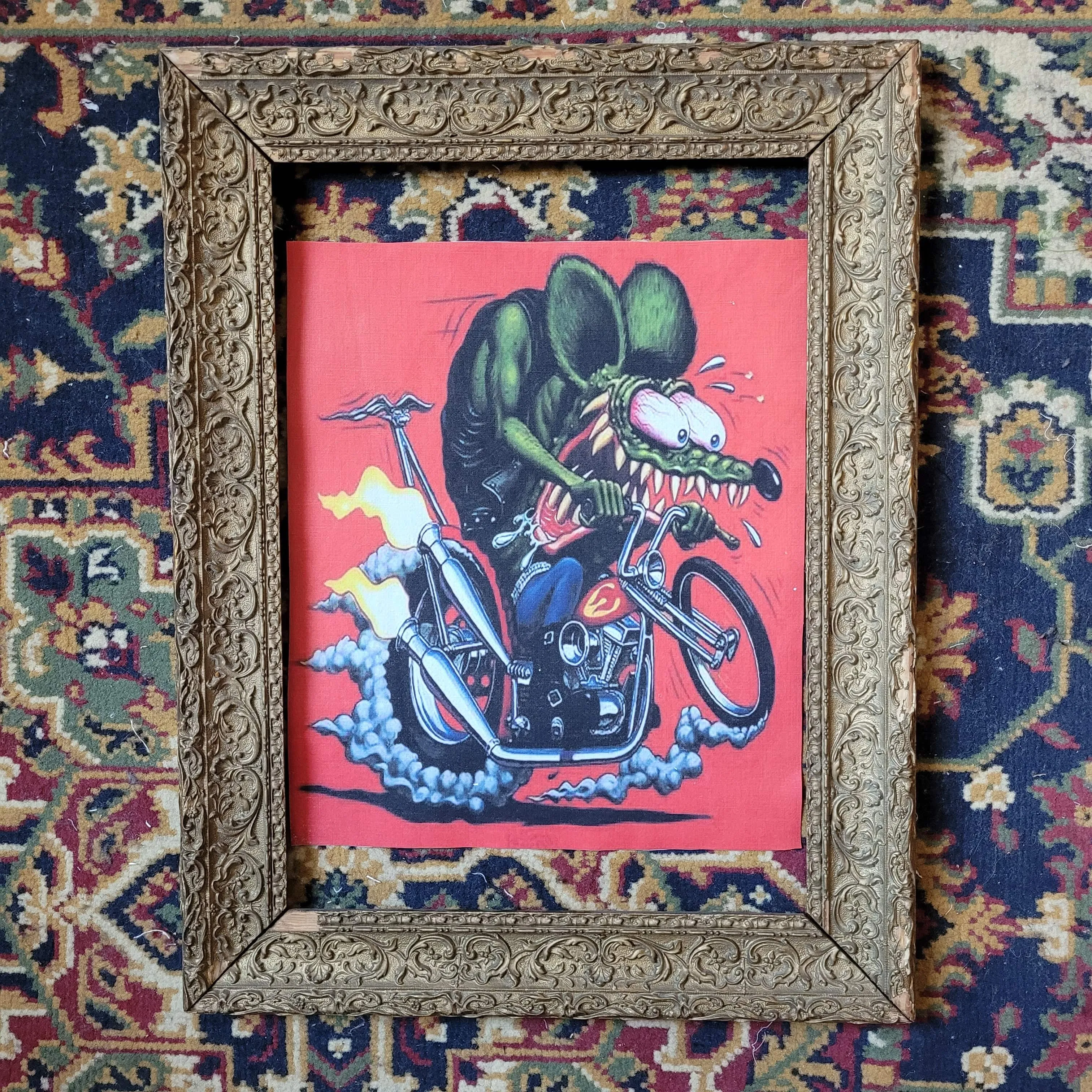 Backpatch "Rat Fink chopper "