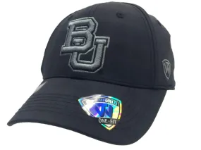 Baylor Bears TOW Dark Gray Plaid Ignite Performance Flexfit Golf Hat Cap