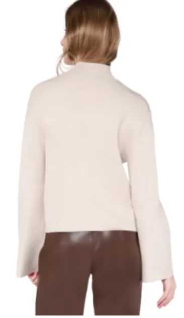 Beige Mock Neck