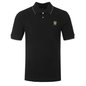 Belstaff Double Tipped Polo Shirt in Black