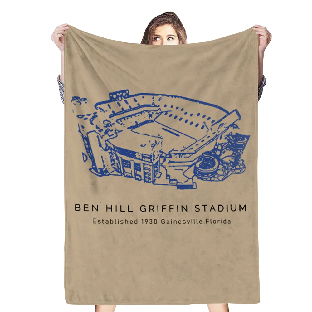 Ben Hill Griffin Stadium - Florida Gators Football,College American Football Blanket Home Shawl Blanket Gift