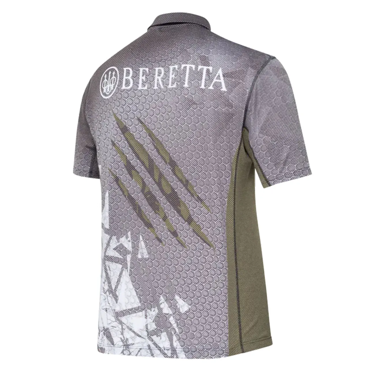 Beretta Rush Scratch Polo Black & Green Stone