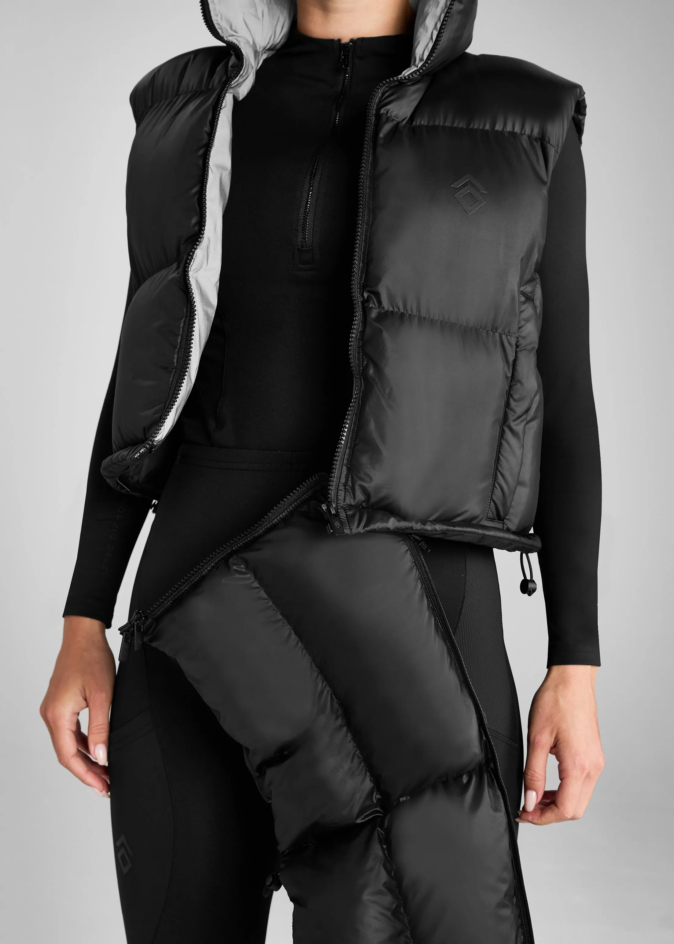 Black Multi-way Gilet