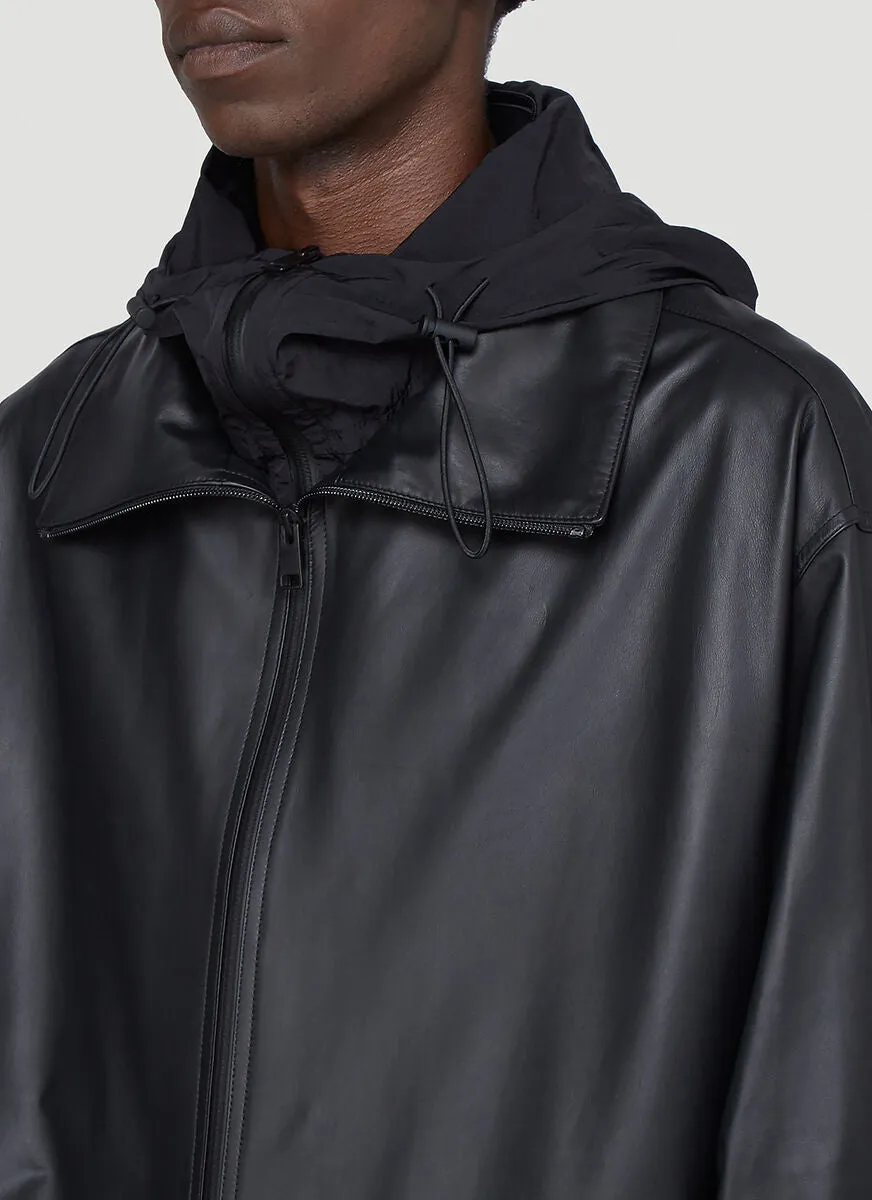 Bottega Veneta Leather Parka