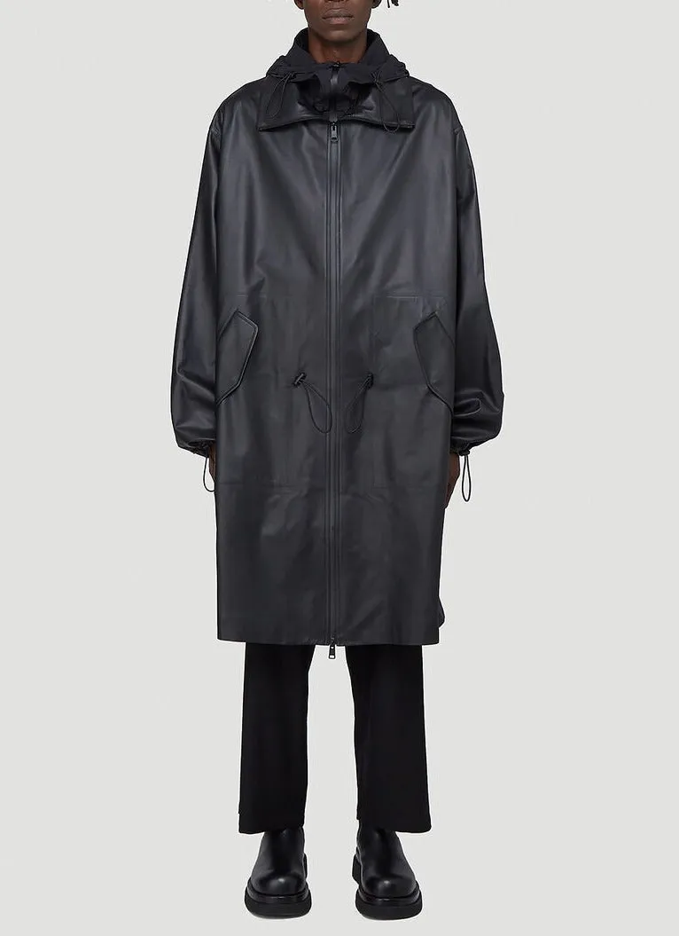 Bottega Veneta Leather Parka