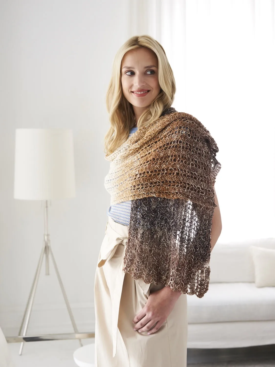 Breath of Glitter Shawl (Knit) - Version 2