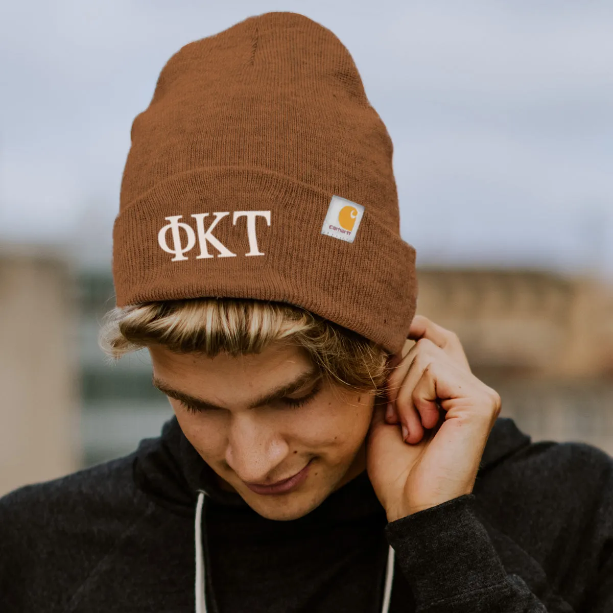 Brown Carhartt Beanie