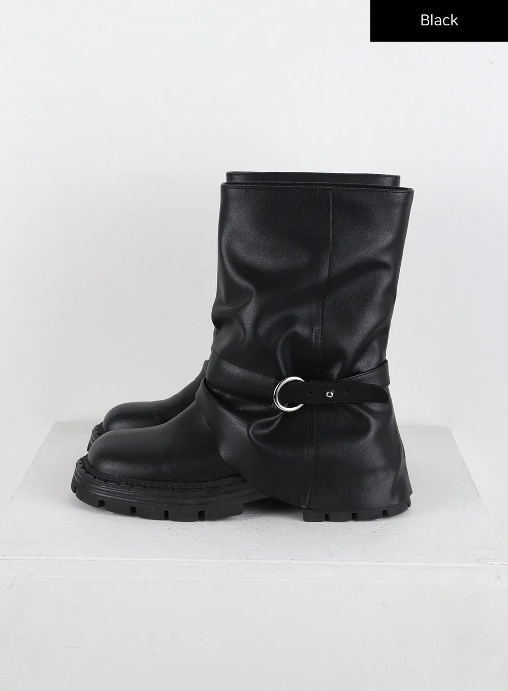 Buckle Midi Boots CD318