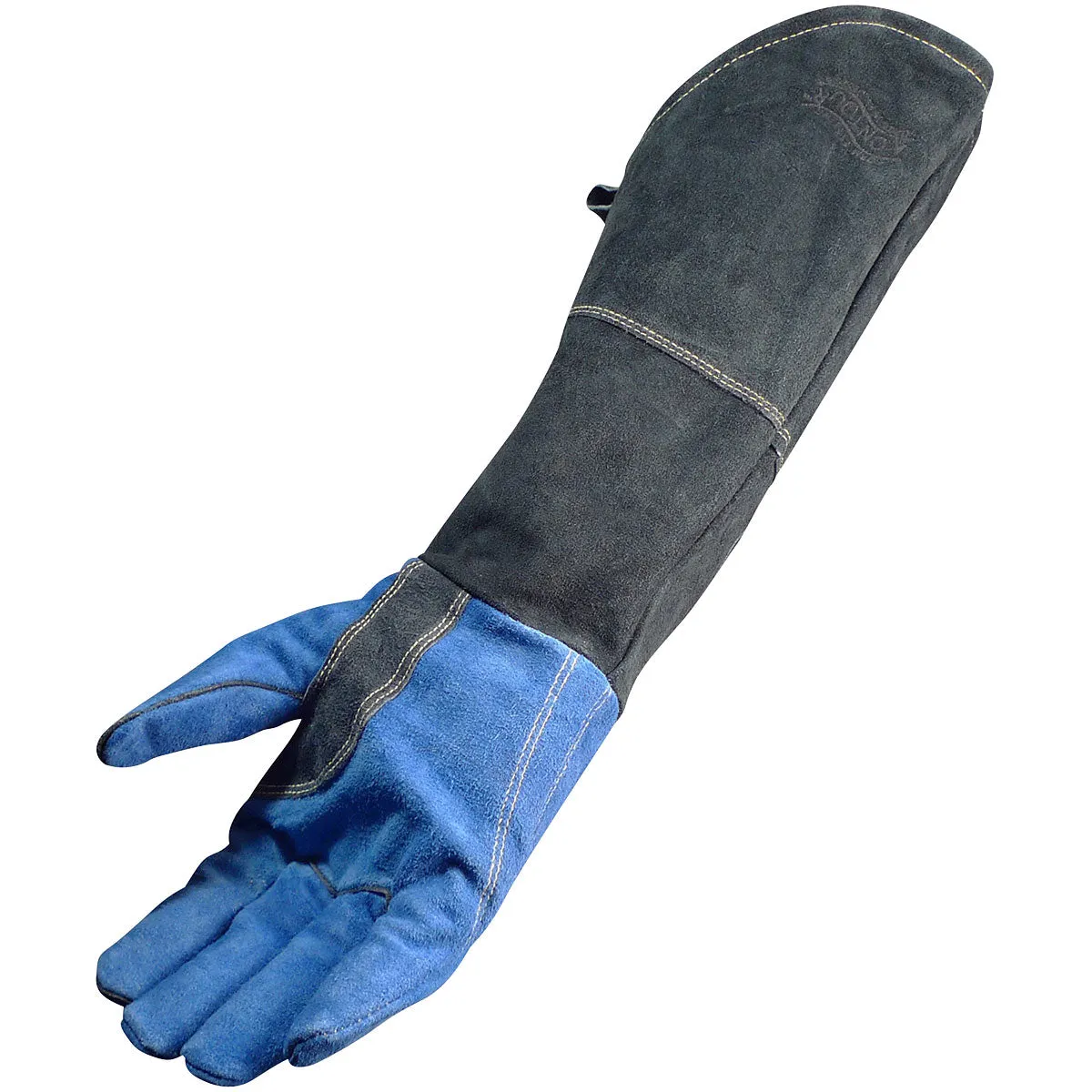 Caiman 1508 18" Premium Split Cowhide MIG/Stick Welder's Glove with Fleece Lining w/ Scalloped Cuff Safety Glove (6 Pairs)