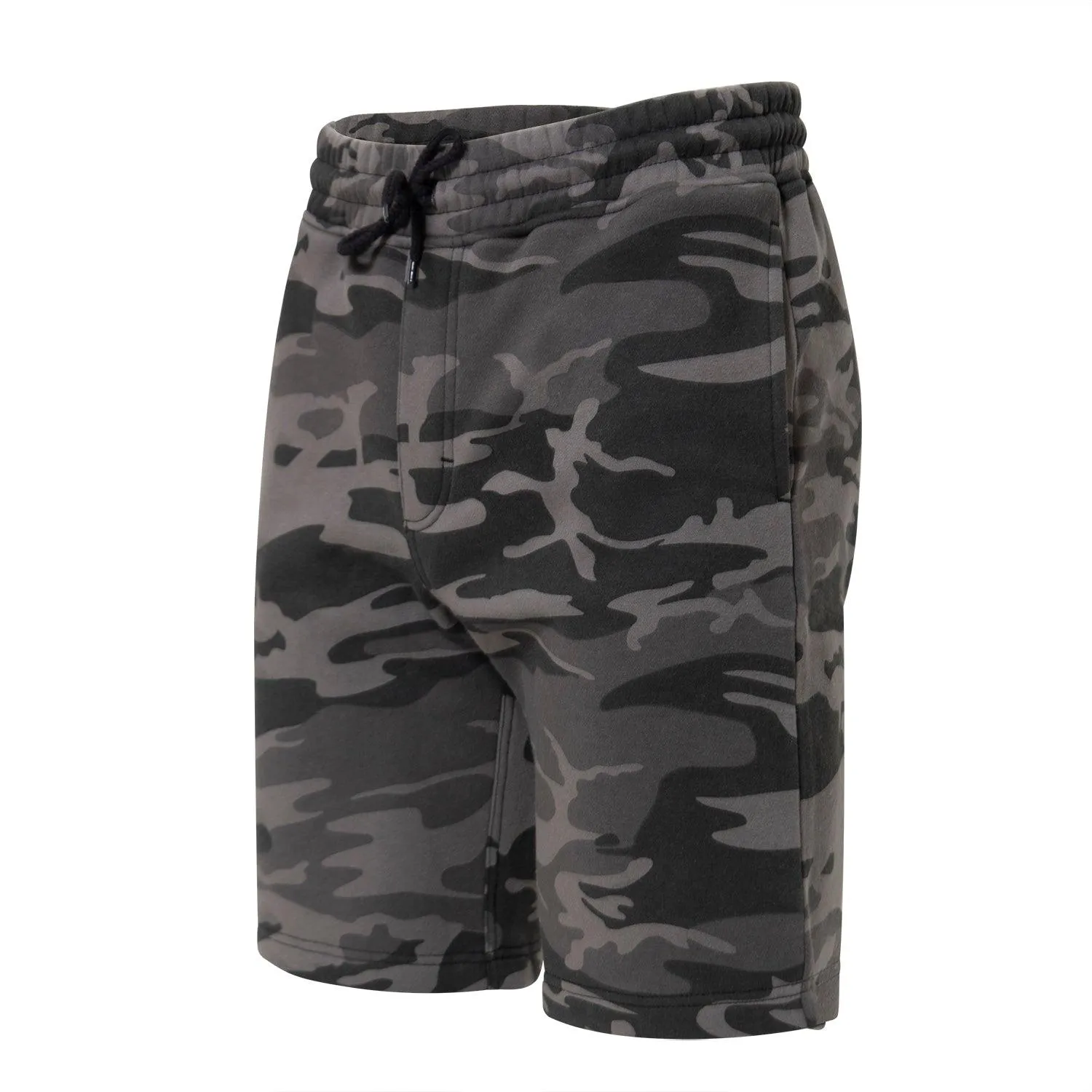 Camo & Solid Color Sweatshorts