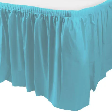 Caribbean Blue Table Skirt | 1ct