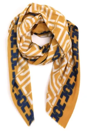 Chain Print Pattern Scarf