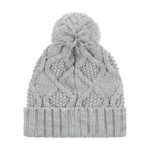 Champion Women's Diamond Cable Cuff Pom Beanie