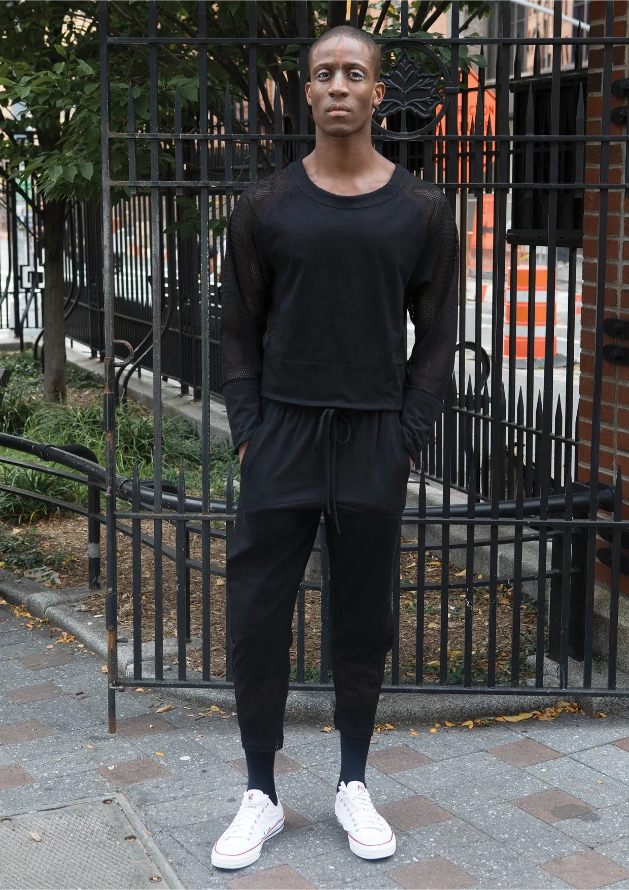 COOL LOUNGEWEAR SWEATPANTS - AIRY MESH black