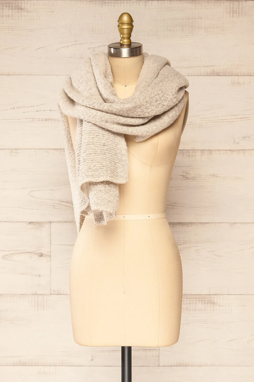 Cordova Grey | Soft Knit Scarf