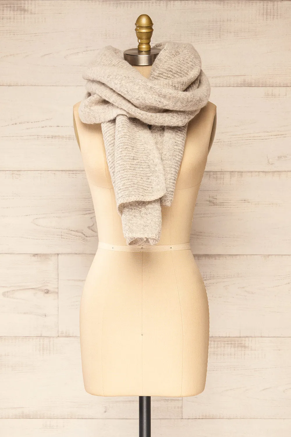 Cordova Grey | Soft Knit Scarf