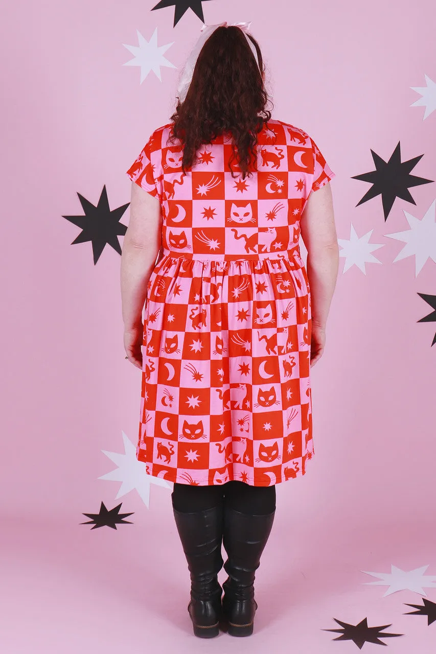 Cosmic Cats Edie Tee Dress