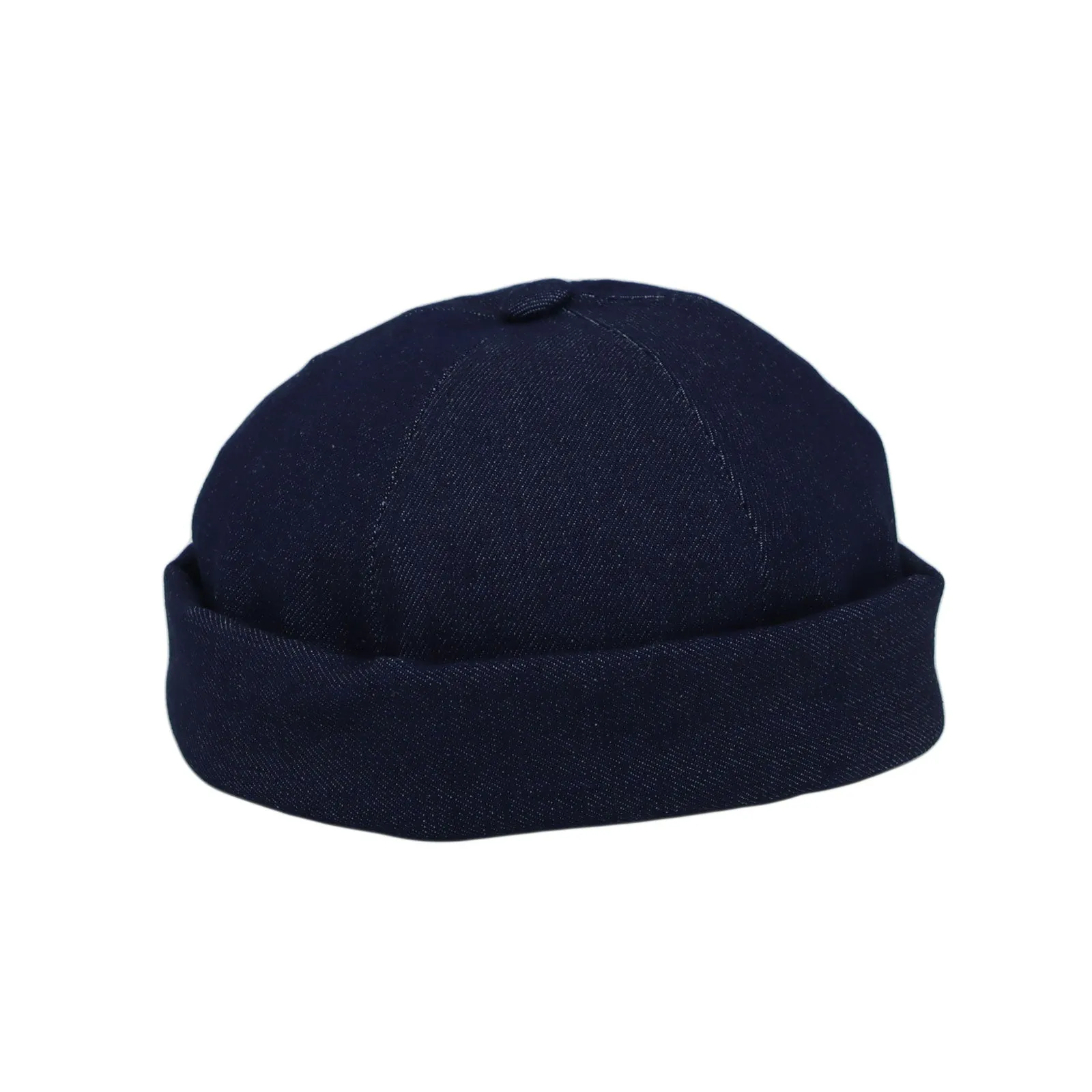 Cotton Denim Brimless Watch Cap Docker Hat Harbour Adjustable YT51420