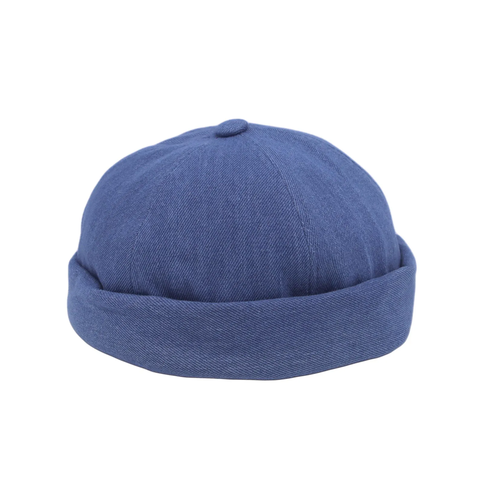 Cotton Denim Brimless Watch Cap Docker Hat Harbour Adjustable YT51420