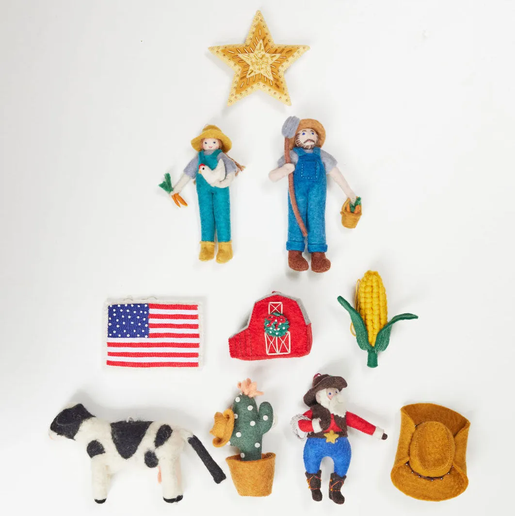 Cowboy Cactus Ornament