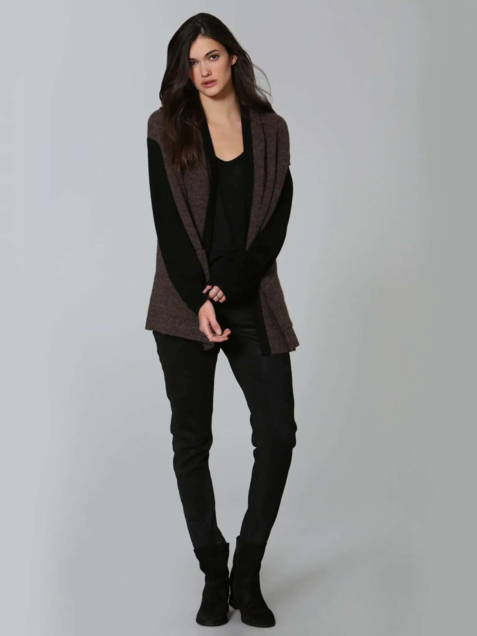 Cozy Mix Cardigan - Mink