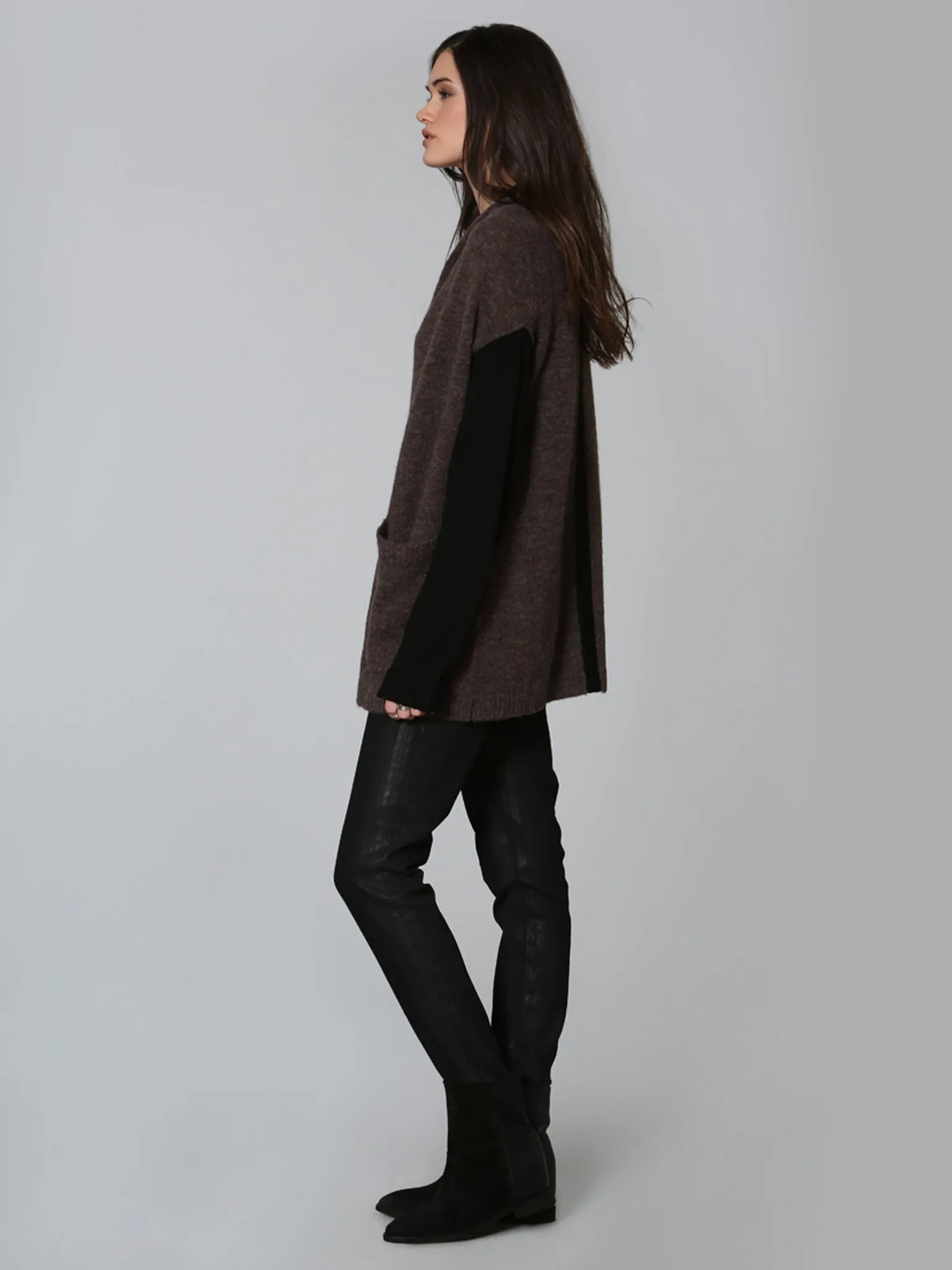 Cozy Mix Cardigan - Mink