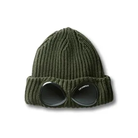 C.P. Company Wool Goggle Beanie Ivy Green