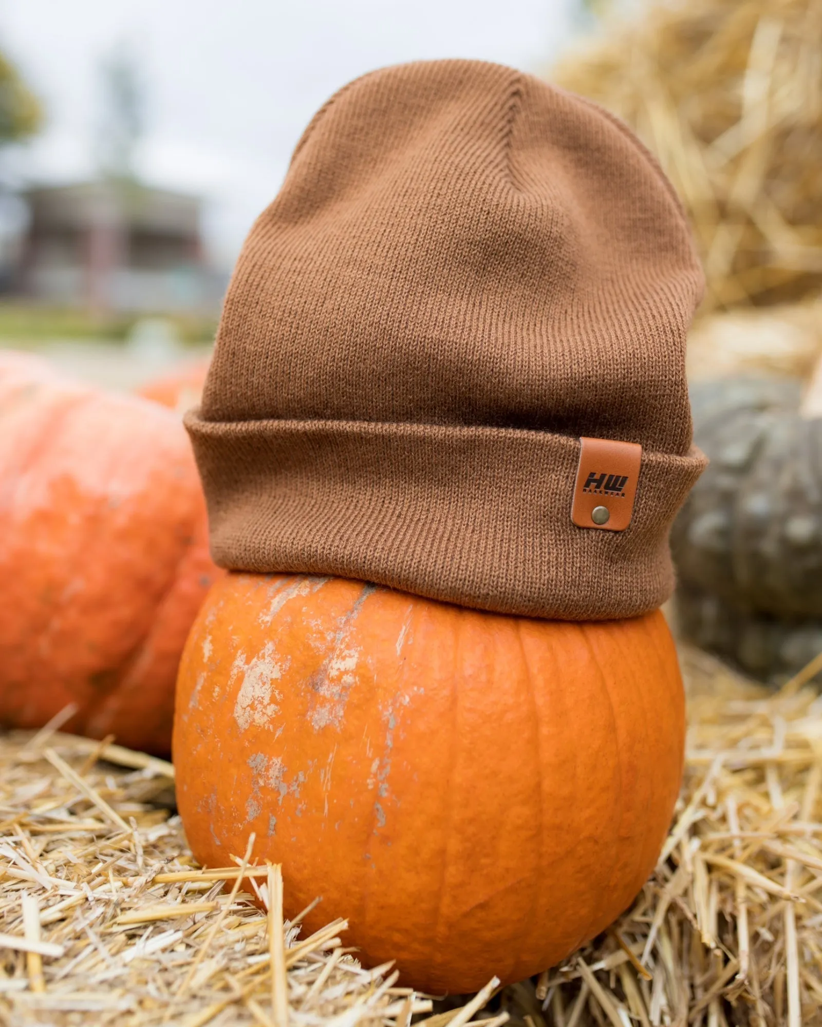 CTD100 HAAKWEAR Knit Cuffed Beanie / Hat - Camel Brown, Made in USA