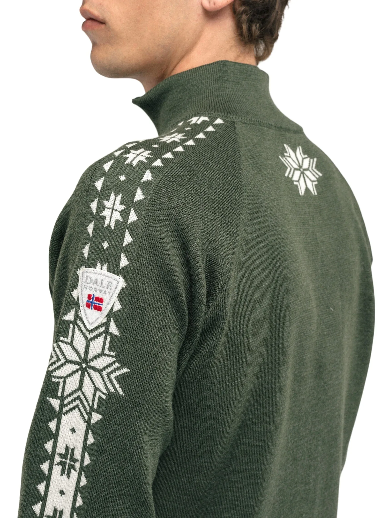 Dale of Norway | Geilo Sweater | Men's | Dark Green/Off White