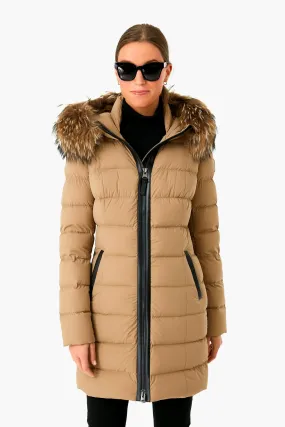 Dark Camel Calla Down Coat