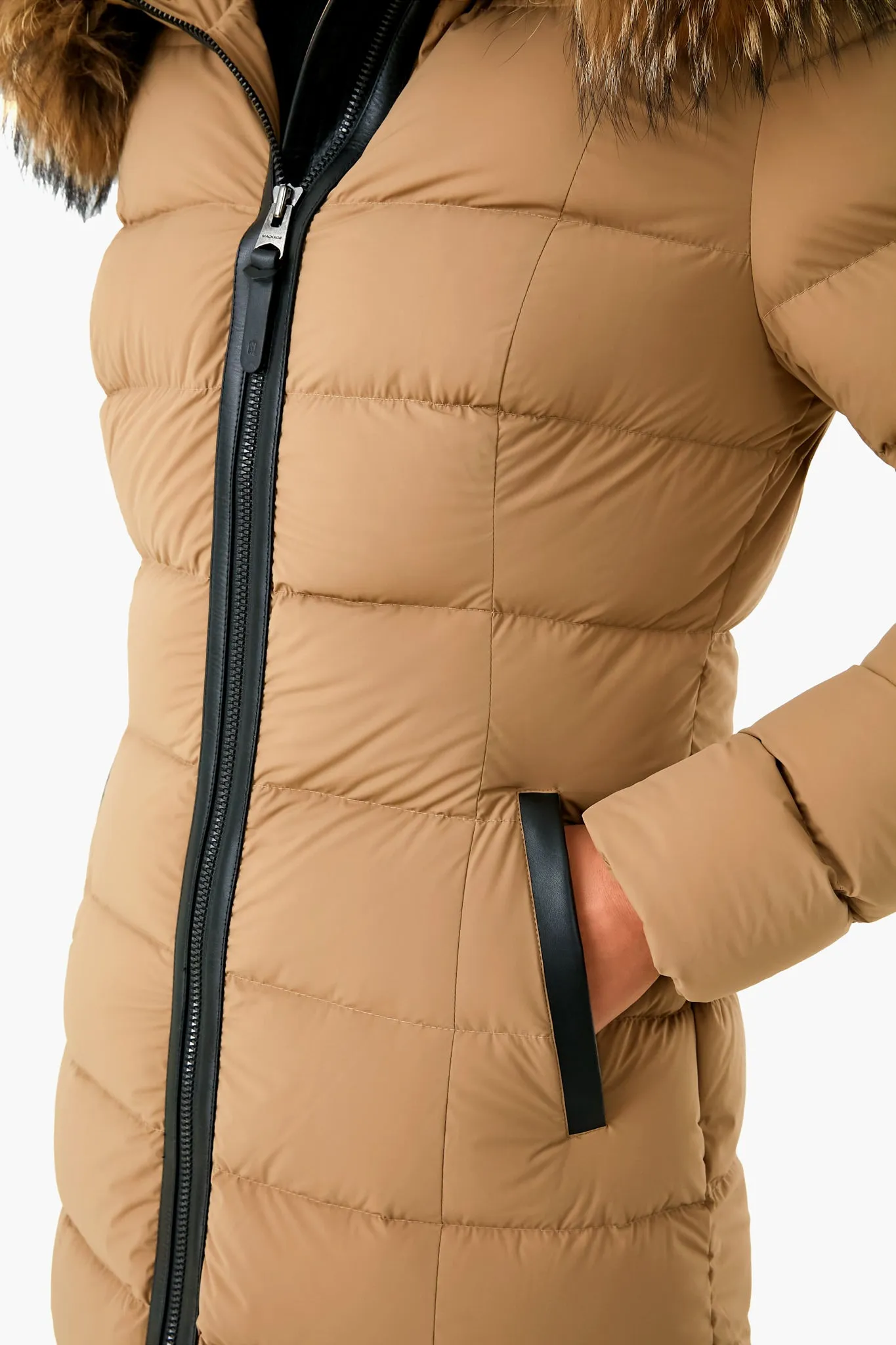 Dark Camel Calla Down Coat