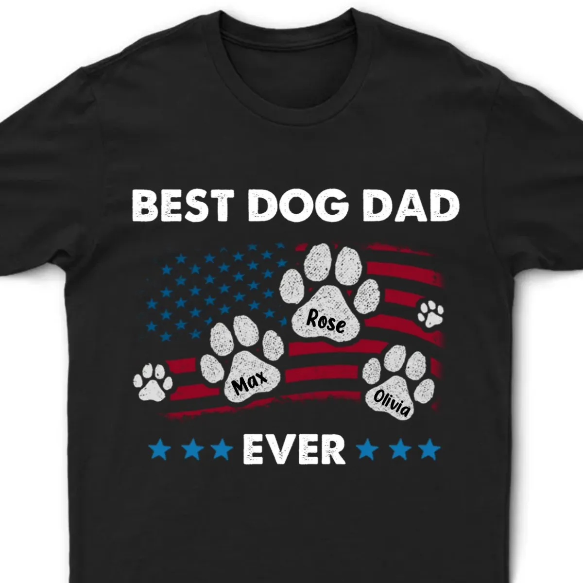 Dog Lovers - Best Dog Dad Ever - Personalized Unisex T-shirt, Hoodie, Sweatshirt