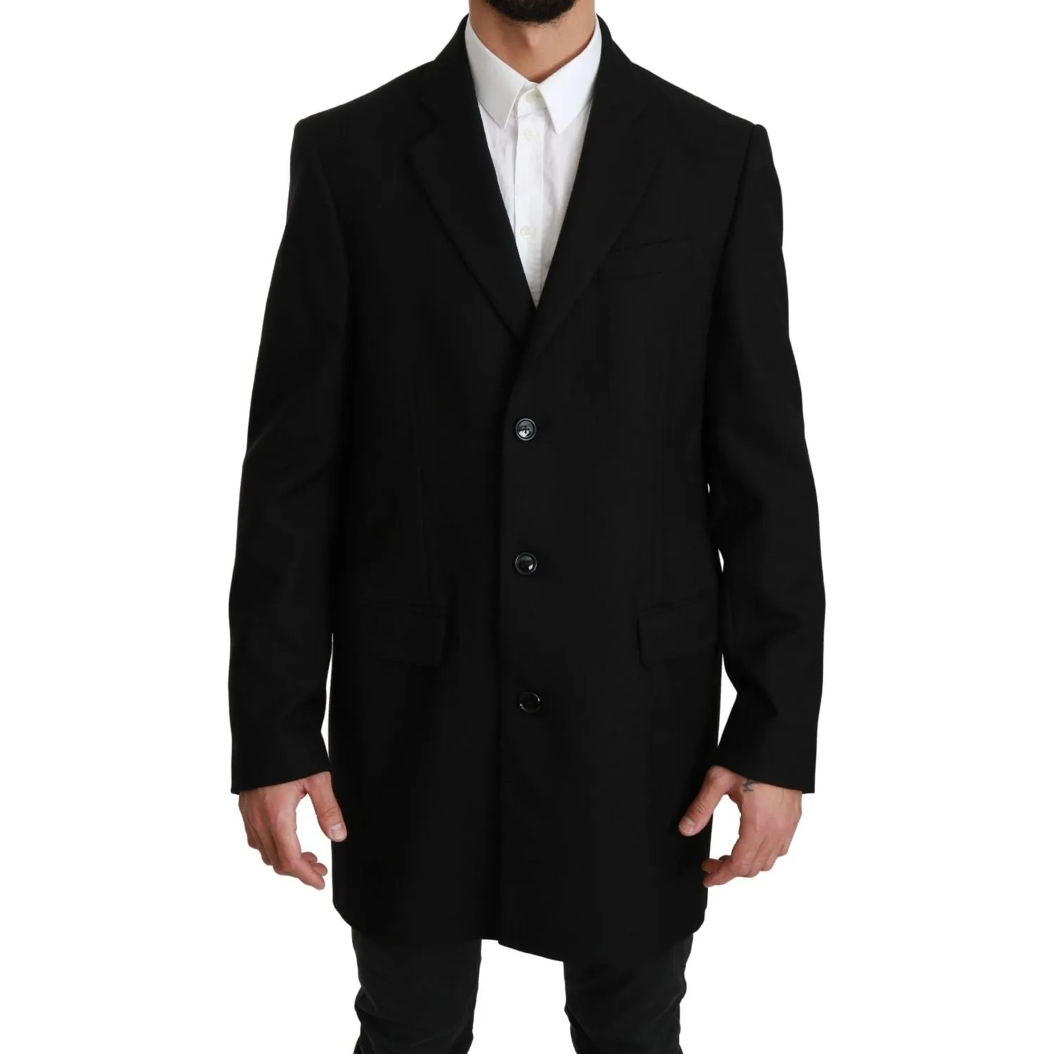 Dolce & Gabbana Elegant Black Wool Formal Blazer