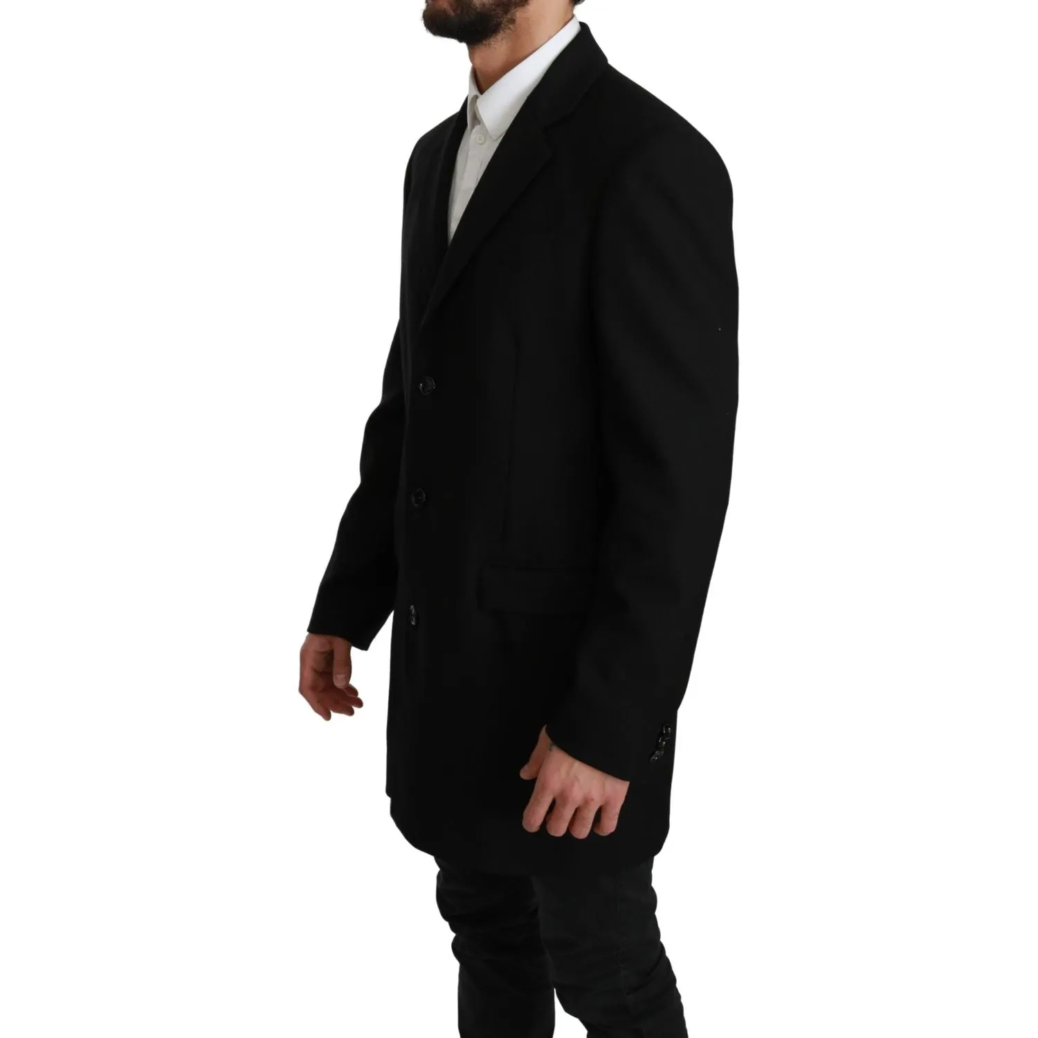 Dolce & Gabbana Elegant Black Wool Formal Blazer