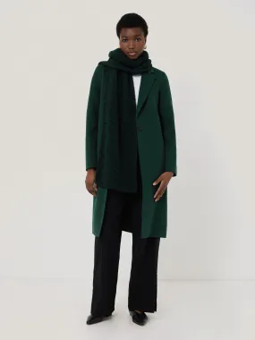 Double Faced Tailored Coat | Green